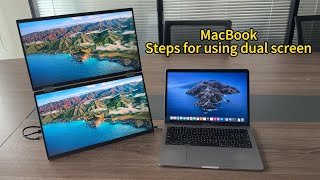 MacBook steps for using dual monitor