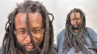 YOU WON’T BELIEVE HOW this man looks after fixing up all these dreadlocs