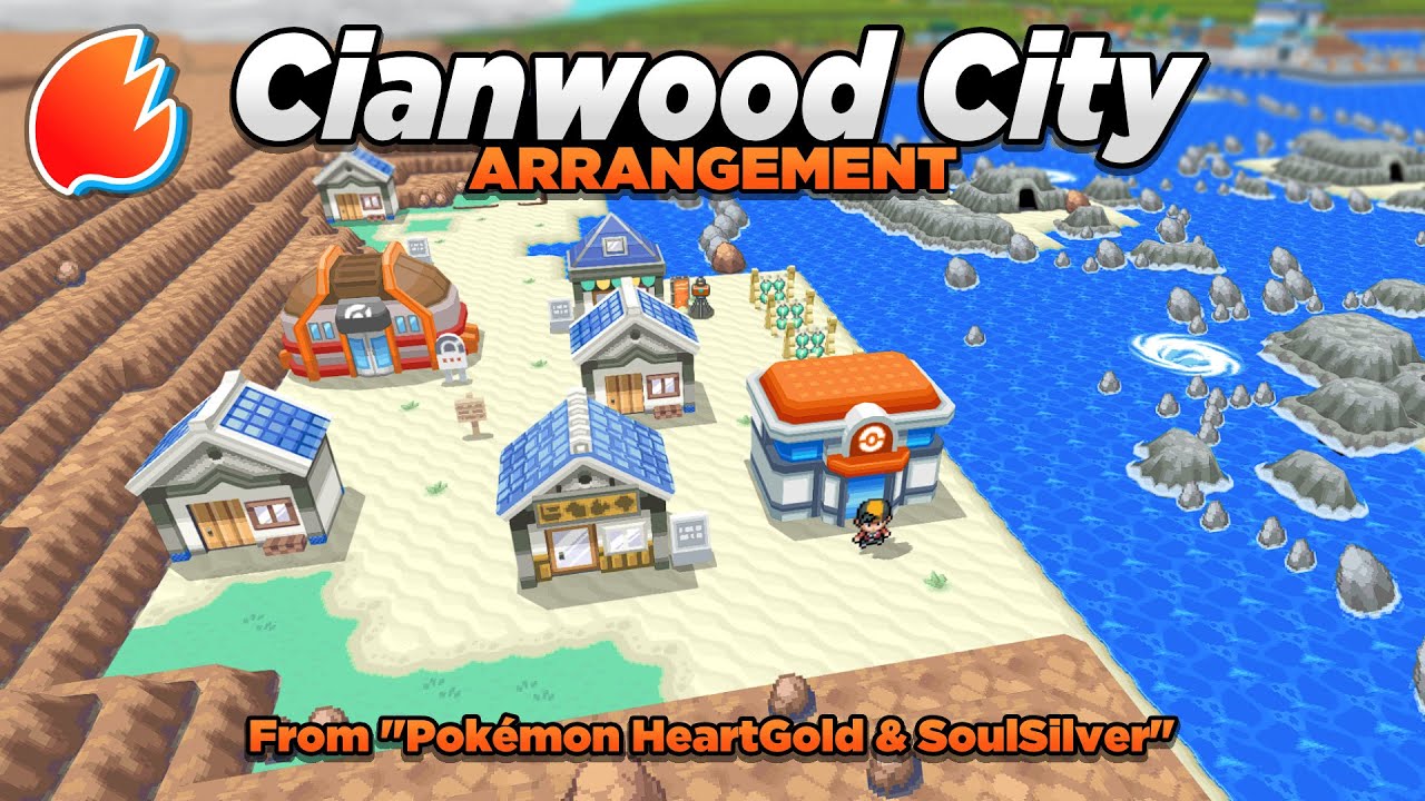 Pokémon SoulSilver/HeartGold Cities Map