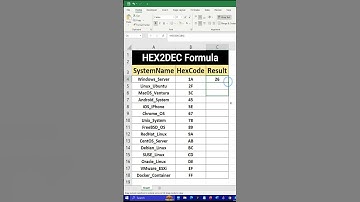 🔥 Excel HEX2DEC Formula Explained!