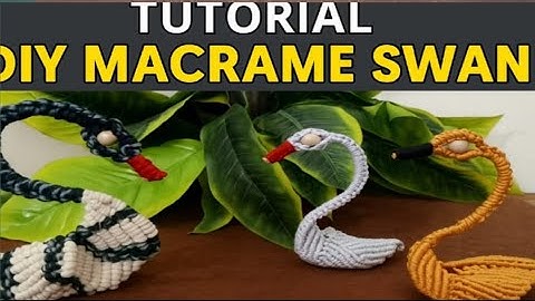 Handmade Macrame Swan Corner Showpiece | Elegant Side Decor DIY