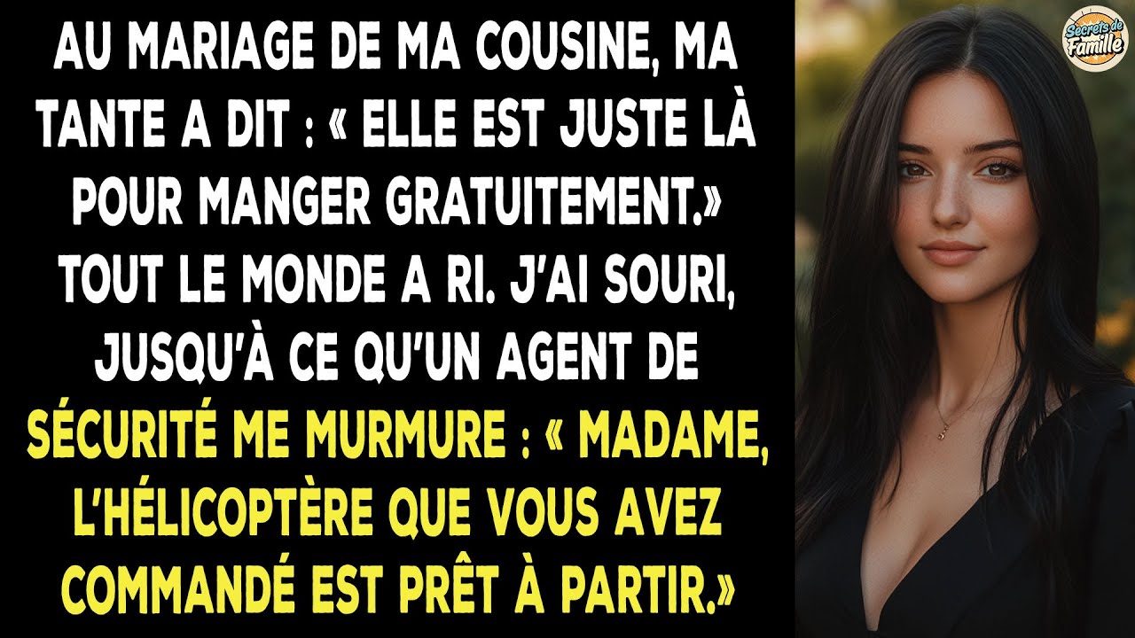 Au Mariage De Mon Cousin, Ils Riaient De Moi, Jusqu'à Ce Que Mon Hélico Atterrisse.