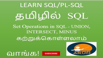 #TRB COMPUTER SCIENCE | SQL SetOperationsInTamil |#UNION |#TRB COMPUTER INSTRUCTOR GRADE I