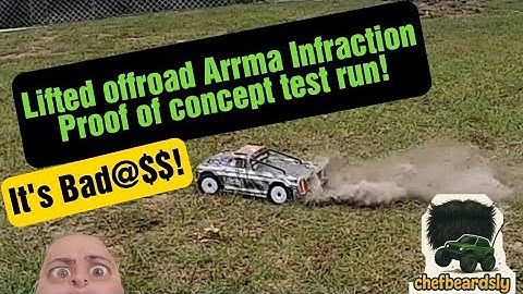 Arrma Infraction Lifted proof of concept run TEST