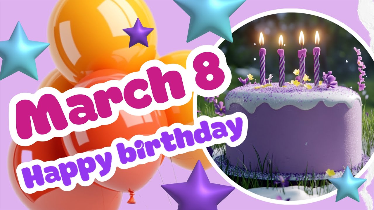 8 March Best Happy Birthday Song | Happy Birthday WhatsApp Status | Celebration Avenue