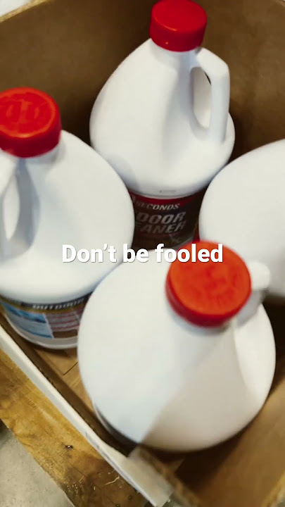 Don’t be fooled by 30 second cleaner. It is just a very light mixture of bleach and water.