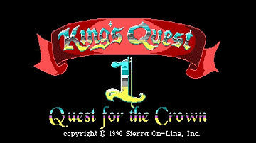 Kings Quest I: Quest for the Crown  (1990 SCI - EGA/MT32 - DOSBOX) Playthrough