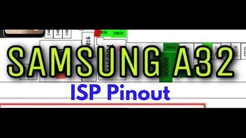 Samsung Galaxy A32 ISP EMMC Pinout #gsmsanjoy