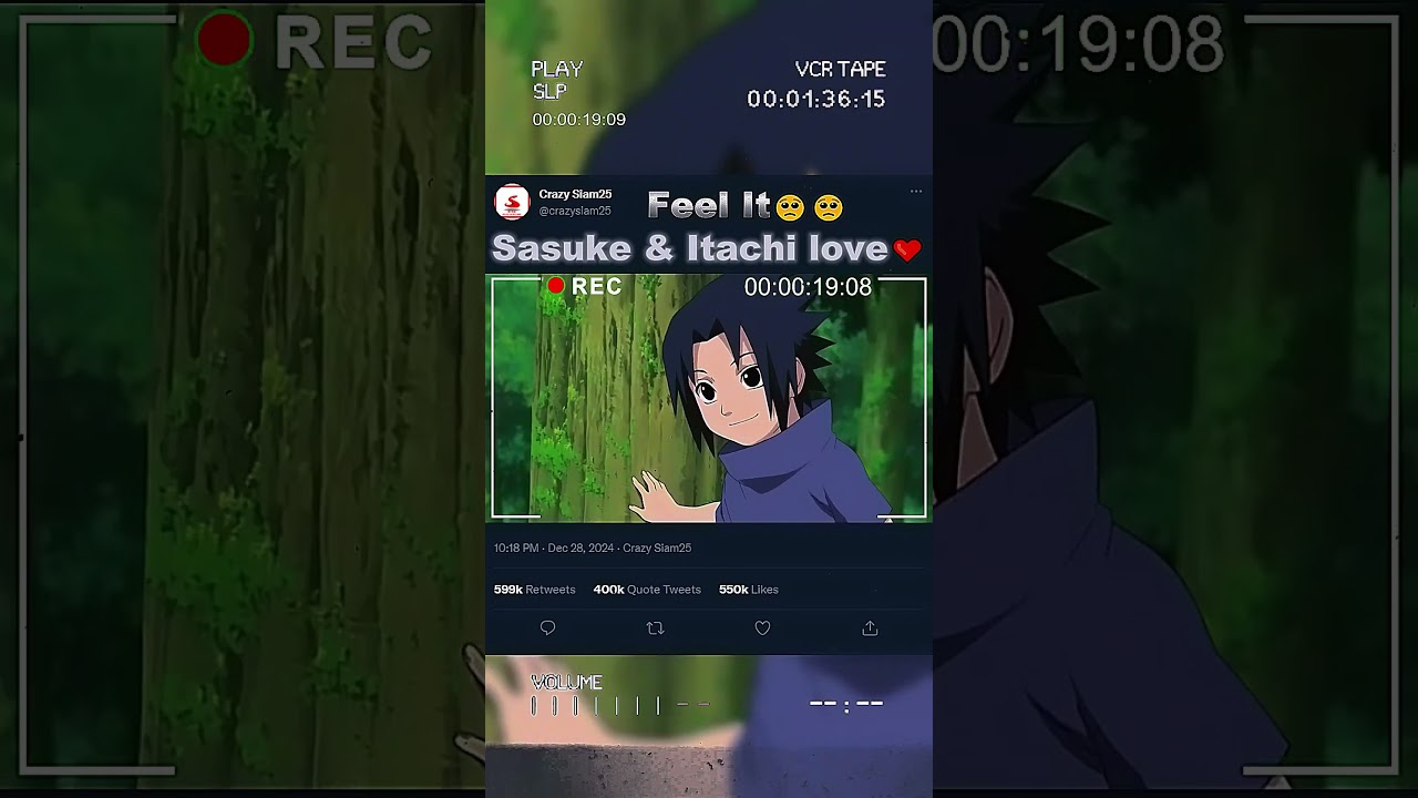 Sasuke and Itachi love feel it [Crazy Siam25] #anime #love #naruto