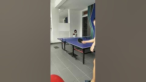 UNa Sports-Table Tennis backhand drive 7 years old kids play 40 challenge