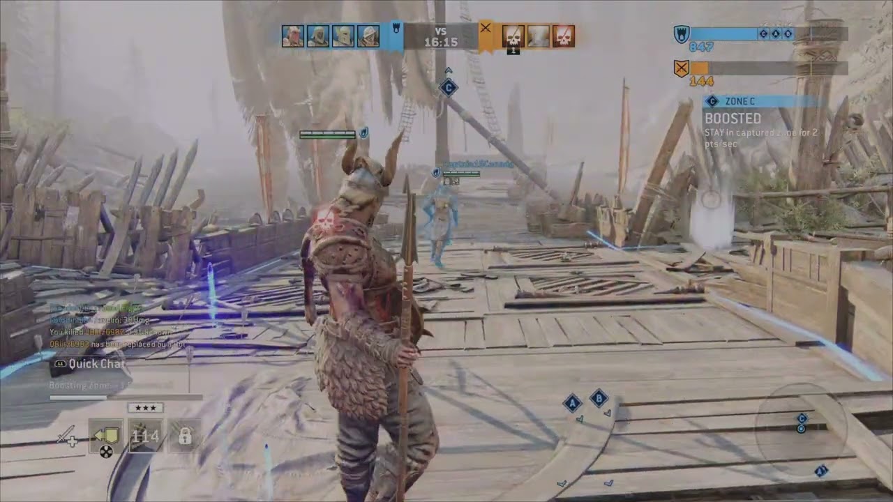 Making someone rage quit by throwing a javelin at them | For Honor