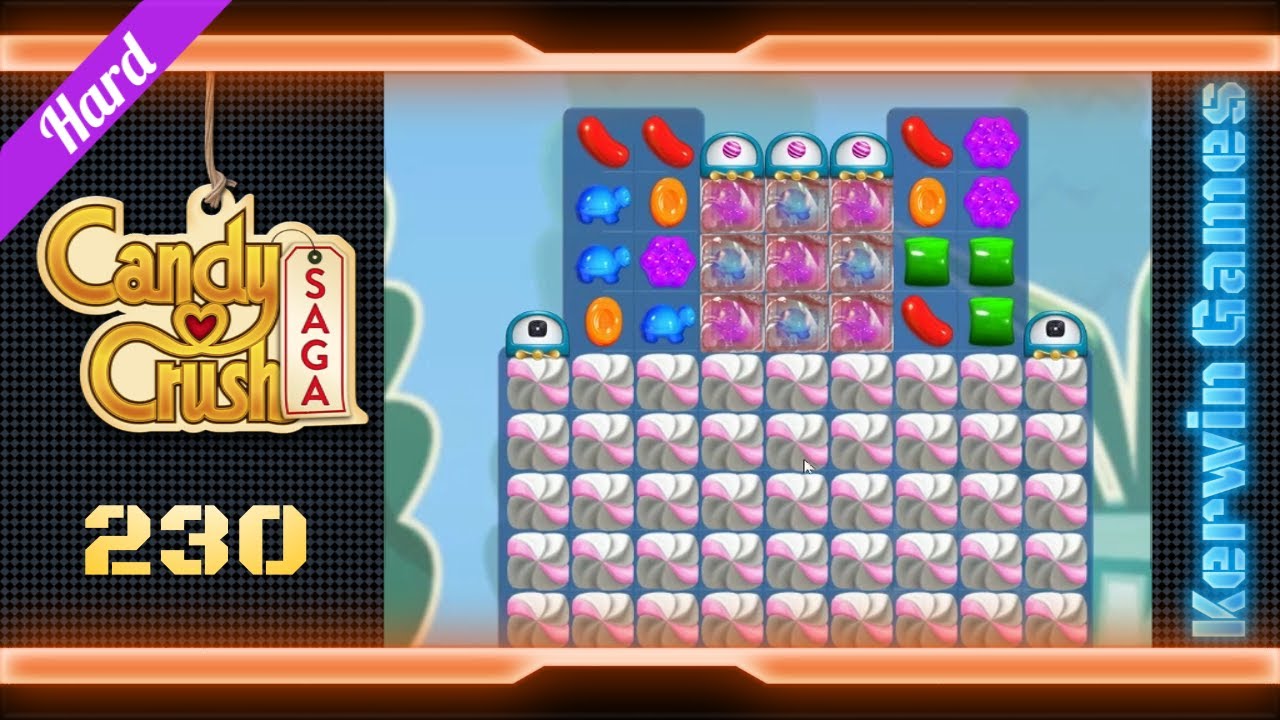Candy Crush Saga Level 230 - Hard Level - No Boosters (New Version