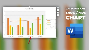 How to show or hide Horizontal Category Axis of chart in word