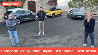 Hyundai Bayon  Kia Stonic  Seat Arona | Comparativa SUV / Test / Review en español | coches.net