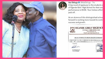 BREAKING:IDA ODINGA SPEAKS after her FORMER SCHOOL takes all 2022 KCSE CANDIDATES TO UNIVERSITY