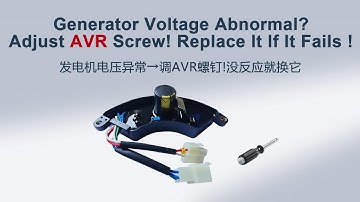 AVR Adjustment Tutorial for Diesel Generators