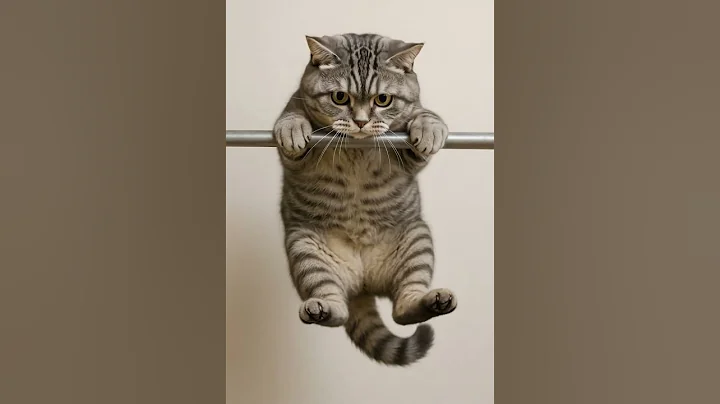 Video 10862051: gray british shorthair cat, fluffy british shorthair cat, white british shorthair cat, hilarious cat, enjoy adorable cats