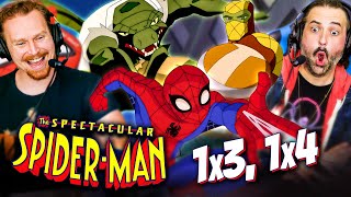SPECTACULAR SPIDER-MAN Season 1, Episodes 3 \& 4 REACTION!! Lizard | Shocker | Marvel