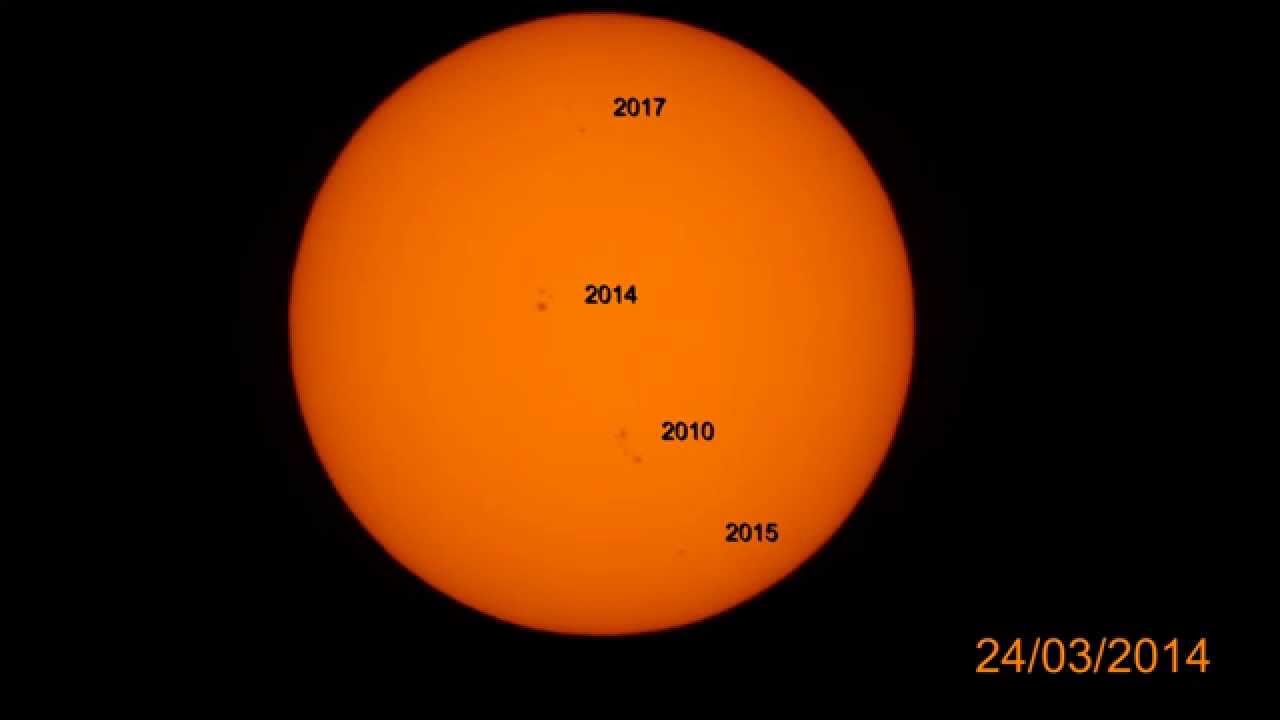 2014 signe chinois Sun Sunspots 2014/03/24