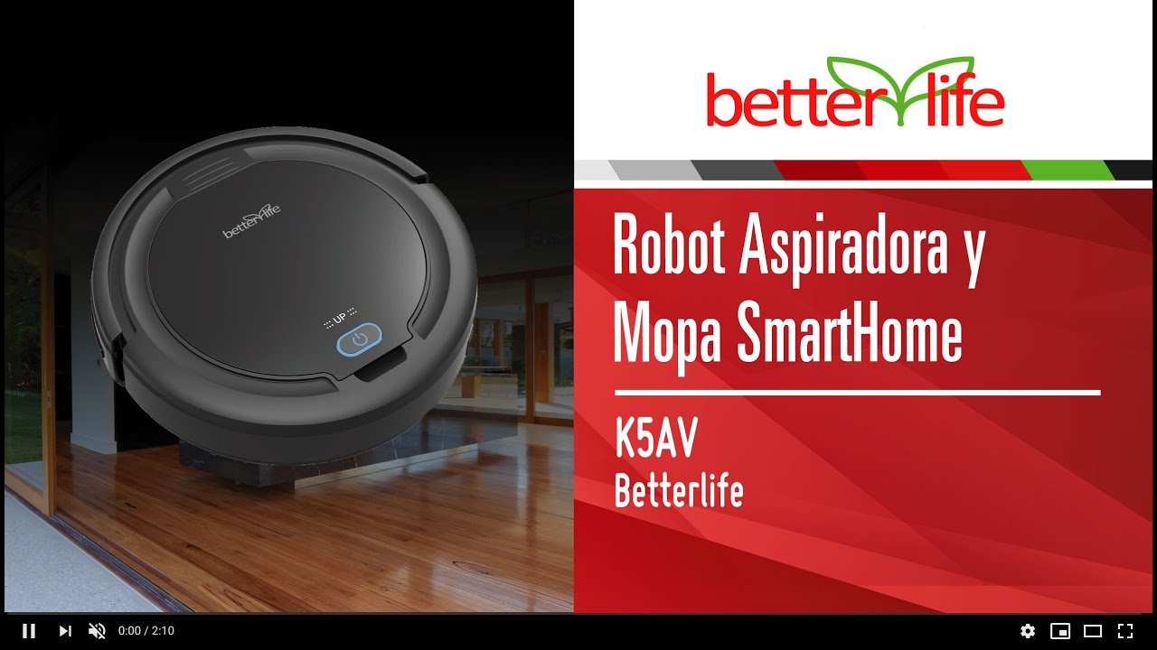 Te Presentamos Nuestro Robot Aspiradora y Mopa SmartHome K5AV - YouTube
