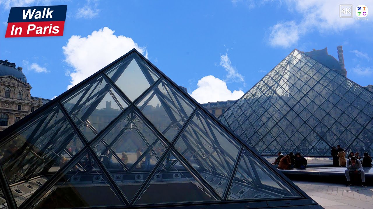 Walk In Paris from the Louvre Pyramid to Serge Gainsbourg's historic house (4K)
