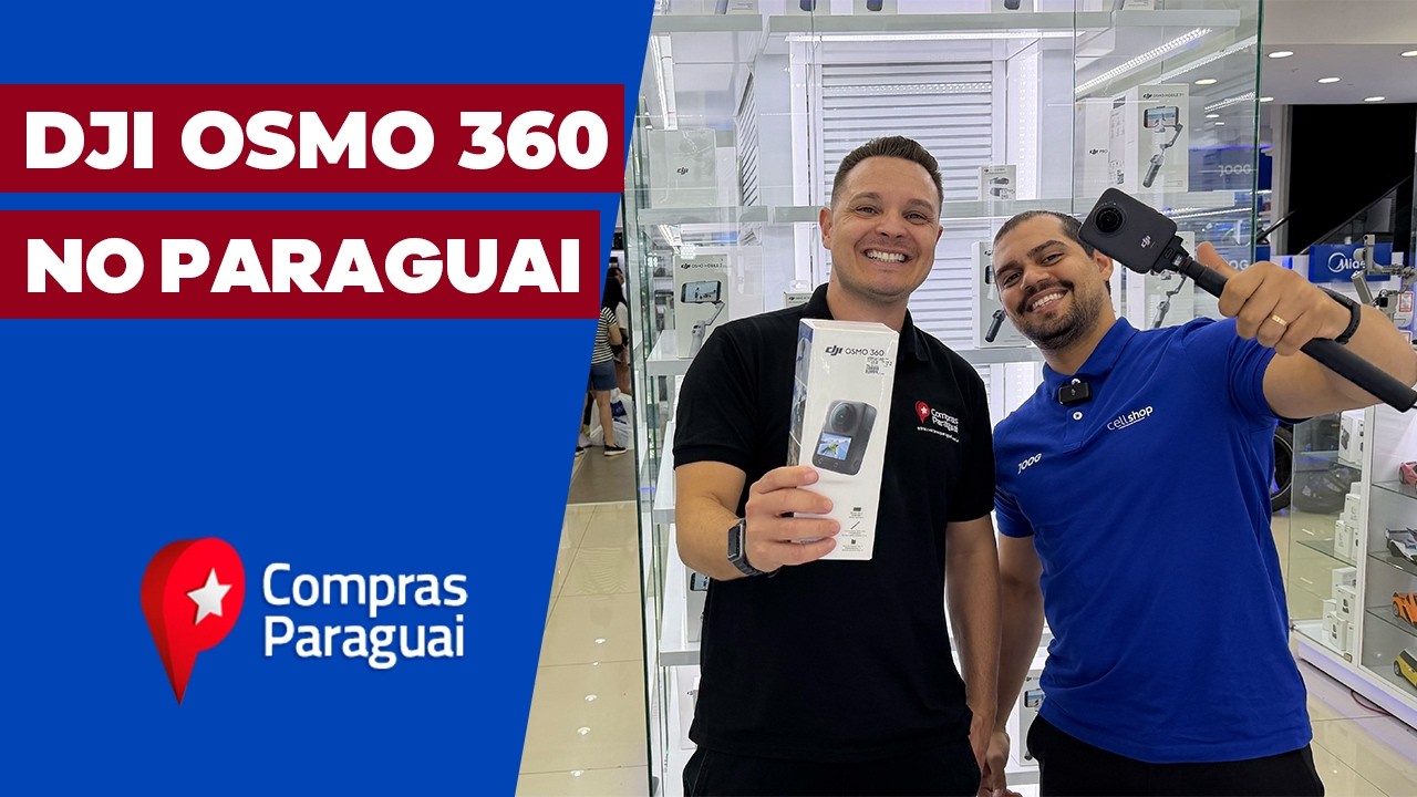 A melhor câmera de ação 360 no Paraguai!