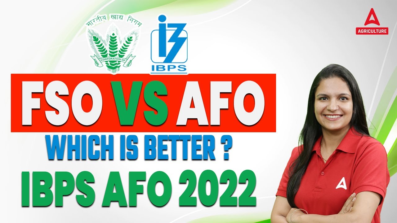 FSO vs AFO | Which is Better? | IBPS AFO 2022