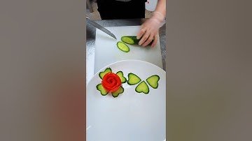 Super salad decoration idea || easy and beautiful salad decorations || cucumber decoration # 22