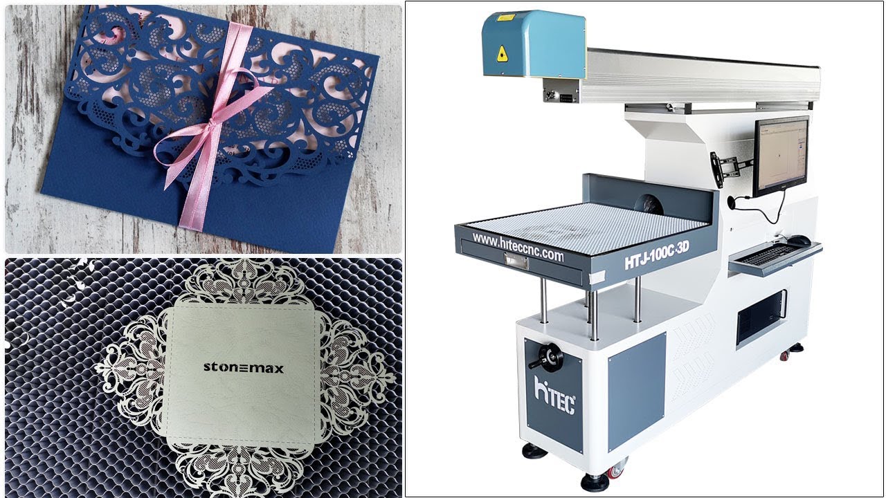 Laser cut wedding invitation card / 3D dynamic co2 laser marking