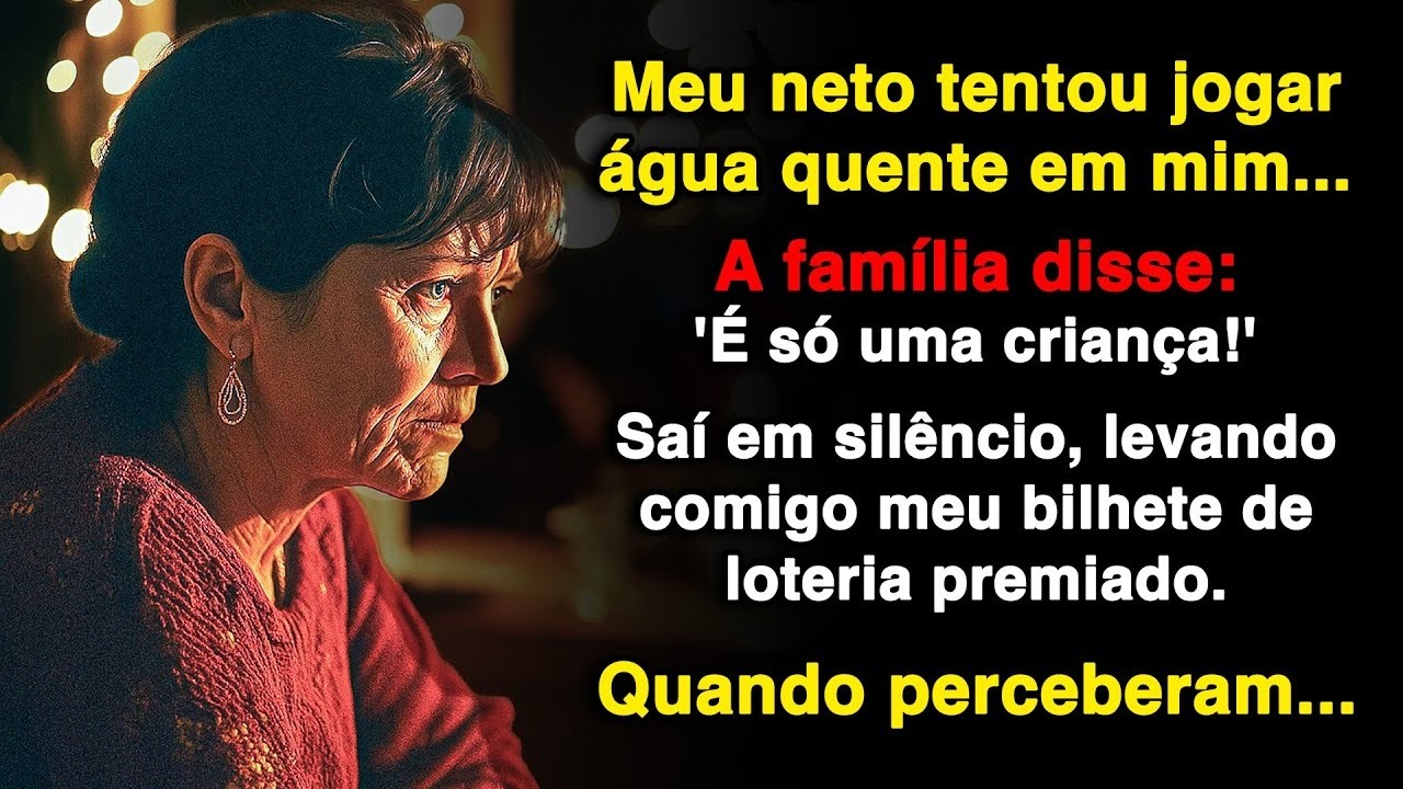 Meu neto jogou água quente em mim. ‘É só uma criança’, disseram! Saí cheia de arrependimento!