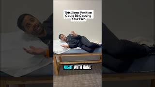 Waking up with hand tingling or neck pain? It could be due to the T-Rex sleep position. #sleeptips