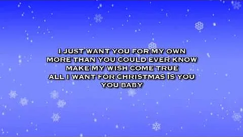 All I Want For Christmas Is You (Karaoke)