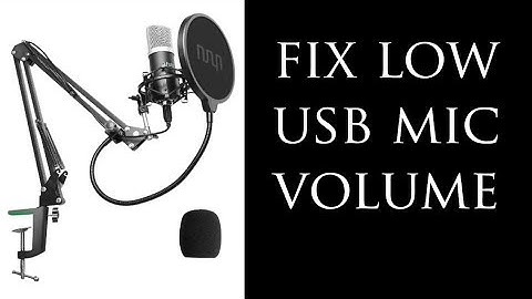 How To Fix & Solve QUIET USB MIC OUTPUT! Amplify Microphone Volume Input At System Level!