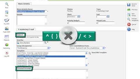 Sage CRM for Marketing Users