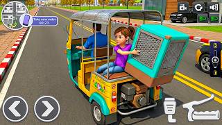 Tuk Tuk Rickshaw Driving Simulator: College Girl Passenger Transport Air Cooler - android gameplay screenshot 2