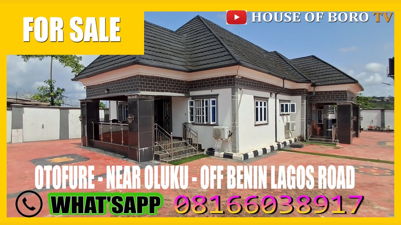 HOUSE FOR SALE IN BENIN CITY, EDO STATE NIGERIA OTOFURE OFF AKURE