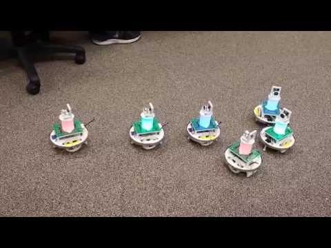 Swarm Robots - Follow Leader Algorithm
