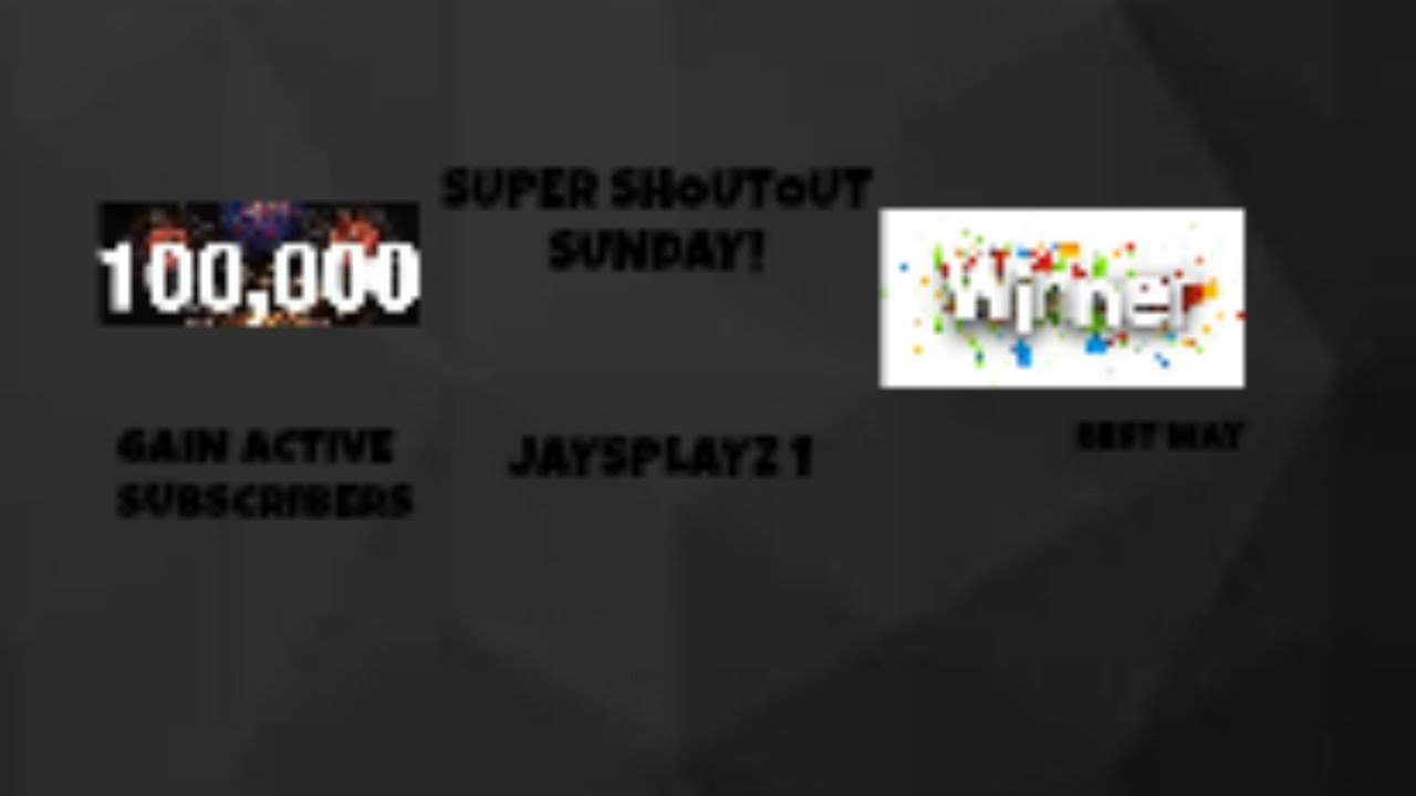 SUPER SHOUTOUT SUNDAY!