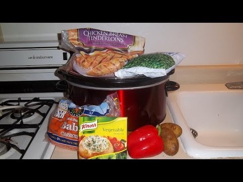 Crock Pot Recipe Chicken And Vegetable Soup Made With Chicken Tenderloins-11-08-2015