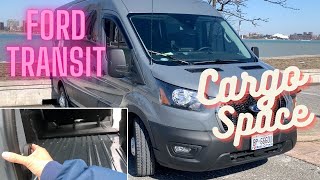 What&#39;s The Cargo Space In Ford Transit Van? #vanlife