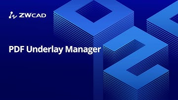Neue Funktion in ZWCAD 2020: PDF Underlay Manager (Deutsch)