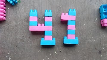 Satisfying diy Number Forty one / ASMR Building blocks lego