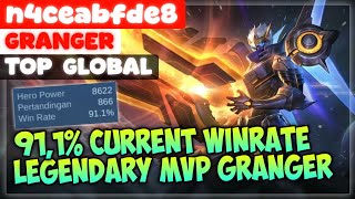 91,1% Current Winrate, Legendary MVP Granger ( Top Global Granger ) n4ceabfde8 - Mobile Legends