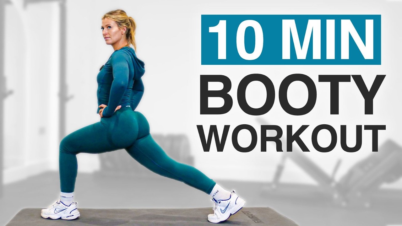 10 MIN ULTIMATE GLUTES HOME WORKOUT - Grow Your Booty! (No Repeat, No ...