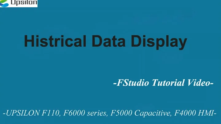 How to use "historical data display" component  #FStudio HMI software