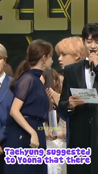 The Sweet Friendship Of Taehyung And Yoona 😍💜 #shorts #taehyung #yoona