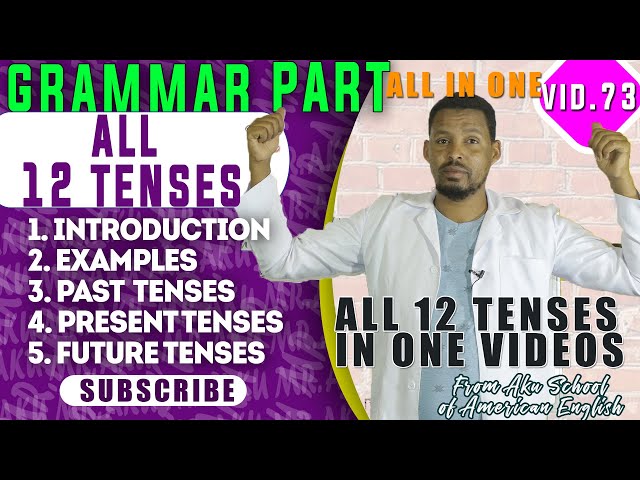 ALL English Tenses || Use / Change / Rules | All in one Video | Basic English Grammar| too easy. class=