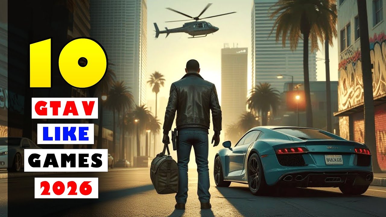 Top 10 Best Games Like GTA 5 for Android & iOS 2026 | GTA 5 On Mobile