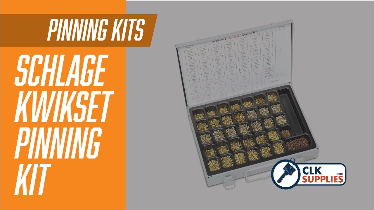 Kwikset And Schlage Combination Rekeying Pin Kit for the Professional Locksmith. 