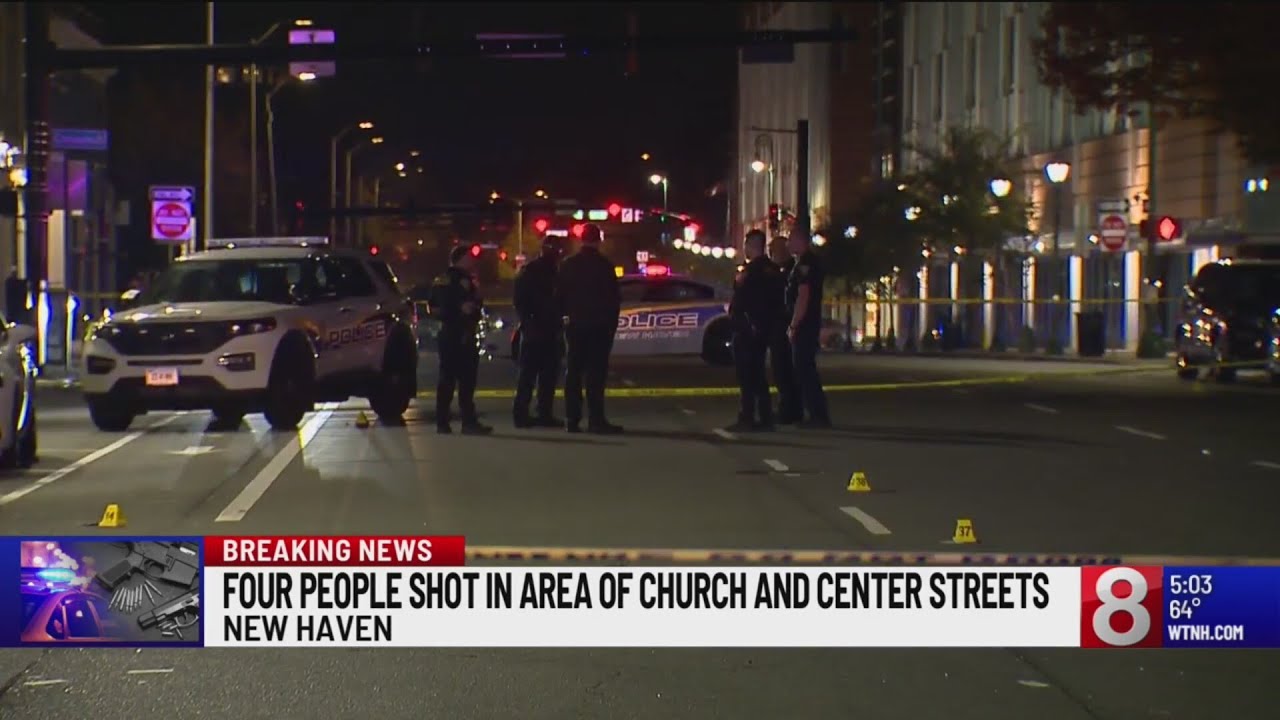 Four people shot overnight in New Haven - YouTube